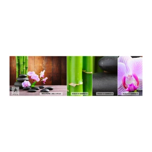 Échantillon de Papier Peint Autocollant Deluxe Sticker - Rencontrez les plaisirs de l'est - Fleurs, Orchidée, Orchidée - 100x30 cm