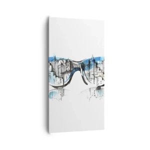 Impression sur toile - Image sur toile - Le chic des grandes villes - 65x120 cm