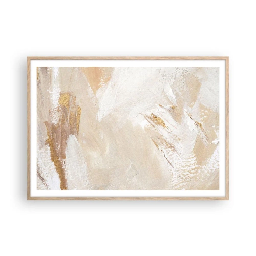 Affiche dans un chêne clair - Poster - Composition pastel - 100x70 cm