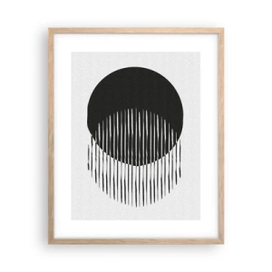 Affiche dans un chêne clair - Poster - Son alter ego - 40x50 cm