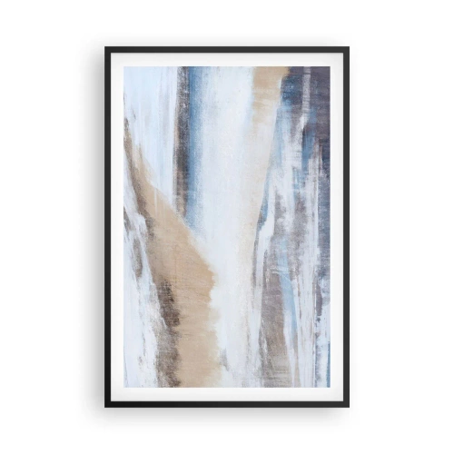 Affiche dans un cadre noir - Poster - Composition hivernale - 61x91 cm