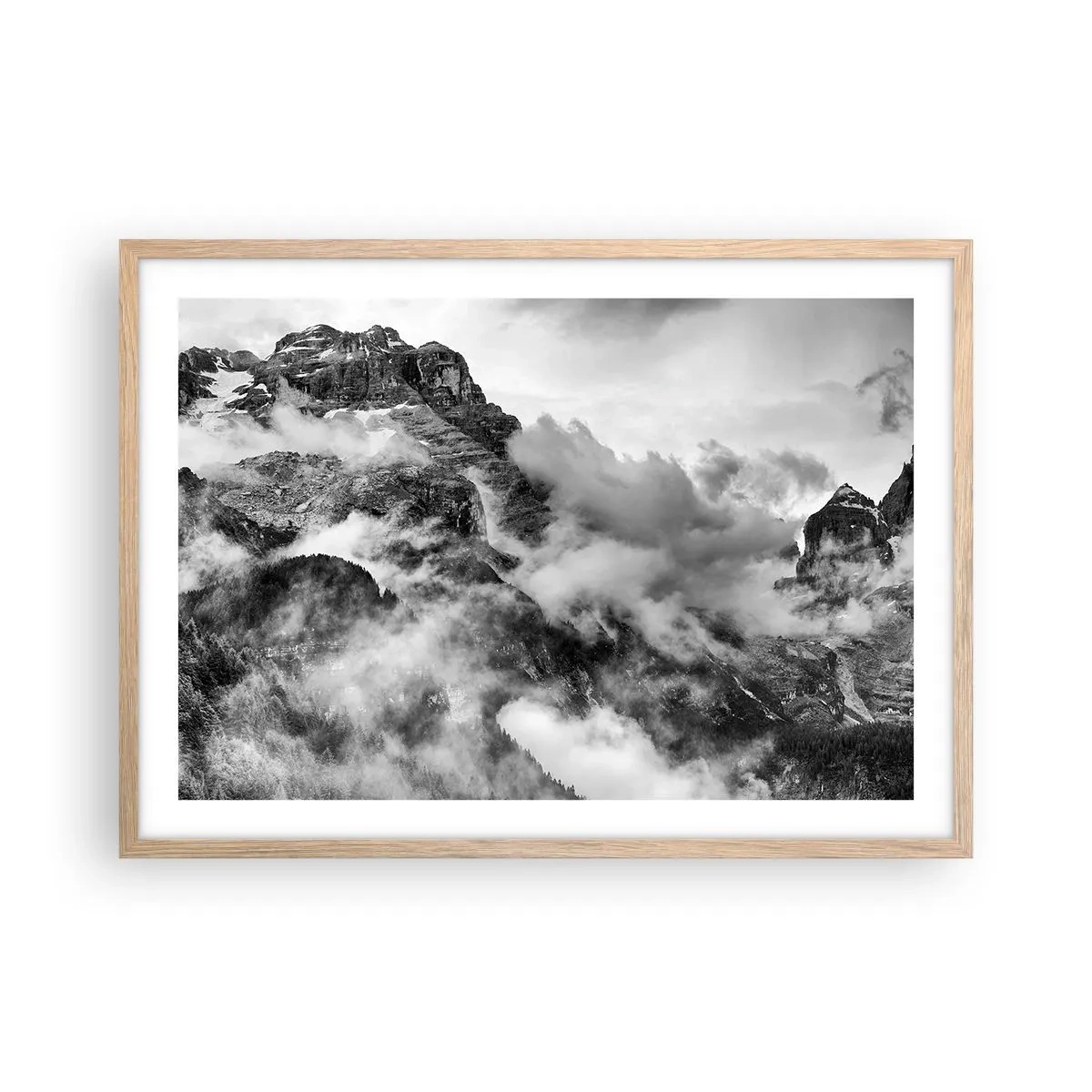 Affiche dans un chêne clair - Poster - Belle et cruelle - 70x50 cm