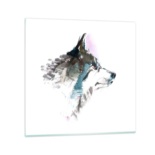 Impression sur verre - Image sur verre - On parle du loup - 70x70 cm