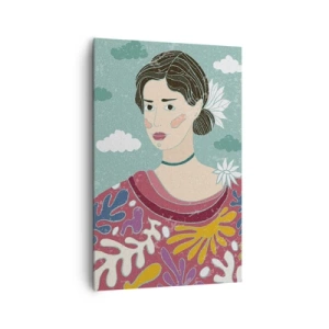 Impression sur toile - Image sur toile - Avec de la mélancolie dans les yeux - 80x120 cm