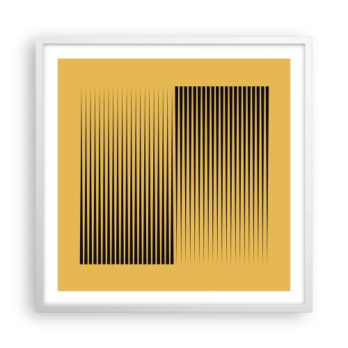 Affiche dans un cadre blanc - Poster - Cadre opposé - 60x60 cm