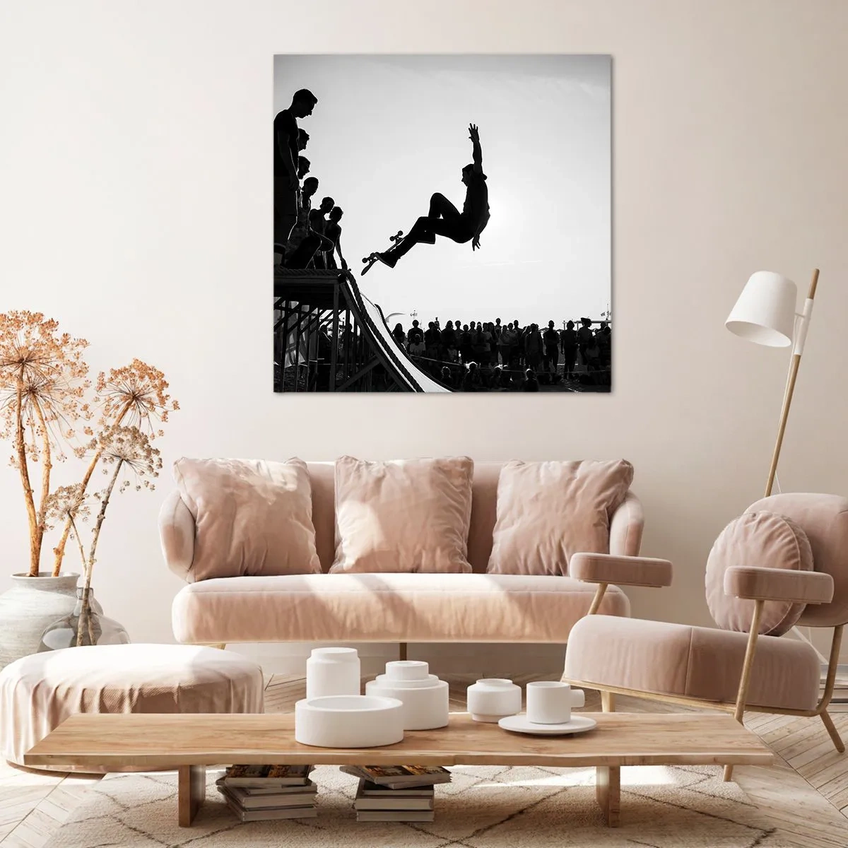 Impression sur toile - Image sur toile - Héros et spectateurs - 70x70 cm