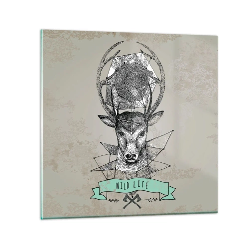 Impression sur verre - Image sur verre - Voir St. Hubertus - 40x40 cm