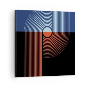 Impression sur toile - Image sur toile - Dans une étreinte géométrique - 60x60 cm