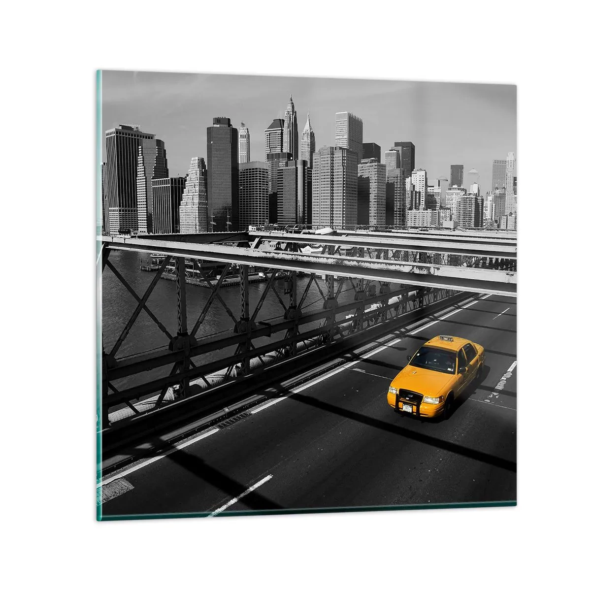 Impression sur verre - Image sur verre - Couleur de la grande ville - 30x30 cm