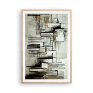 Affiche dans un chêne clair - Poster - Le pouvoir de la simplicité - 61x91 cm