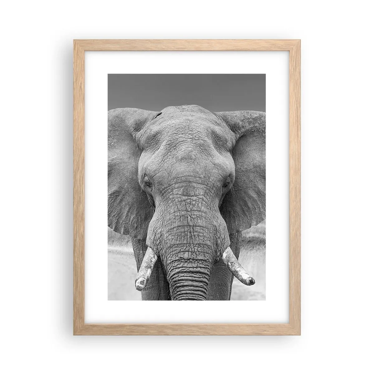 Affiche dans un chêne clair - Poster - Bienvenue dans mon monde - 30x40 cm