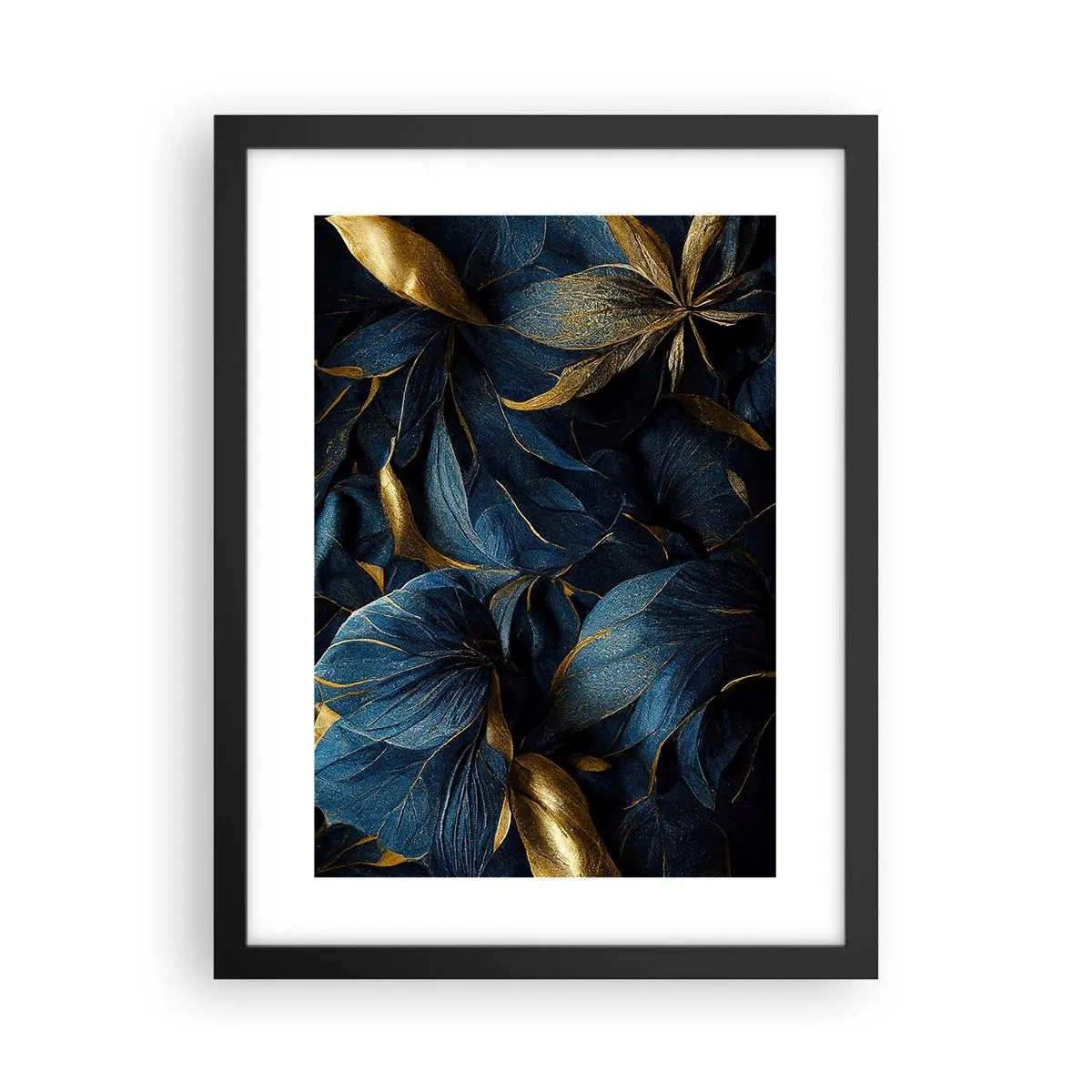 Affiche dans un cadre noir - Poster - Des dessous dorés - 30x40 cm