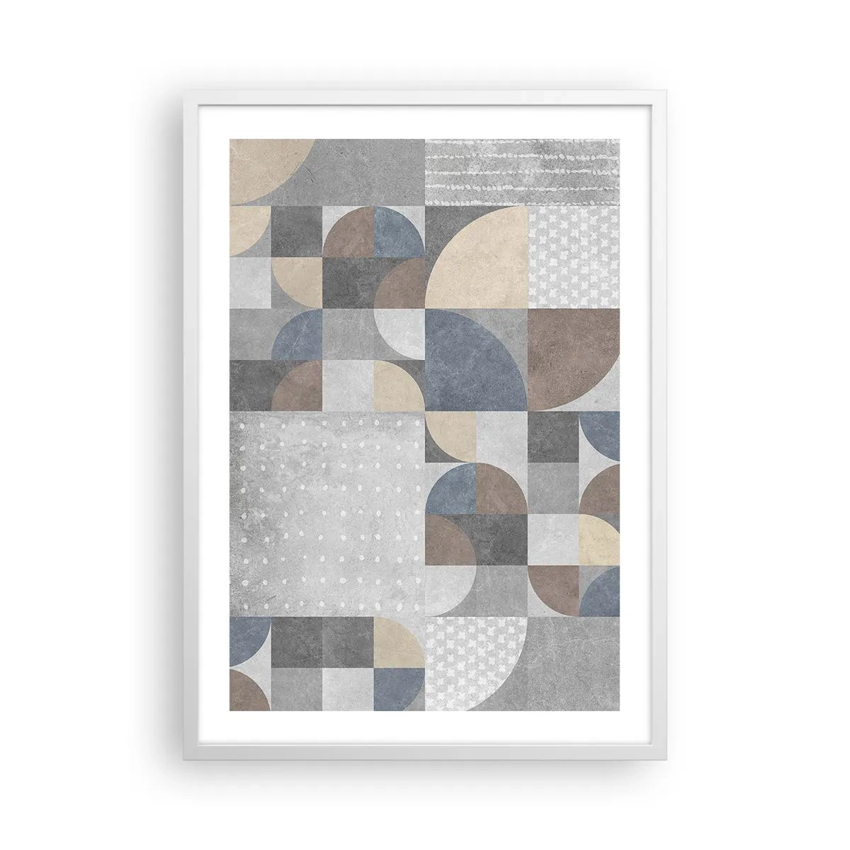 Affiche dans un cadre blanc - Poster - Fantaisie de la céramique - 50x70 cm