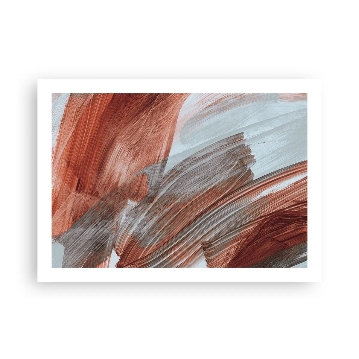 Affiche - Poster - Abstraction venteuse et automnale - 70x50 cm
