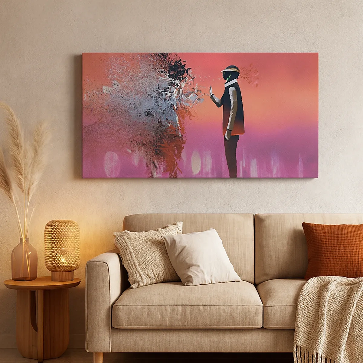 Impression sur toile - Image sur toile - Pouvez-vous regarder à l'intérieur de vous-même ? - 30x30 cm