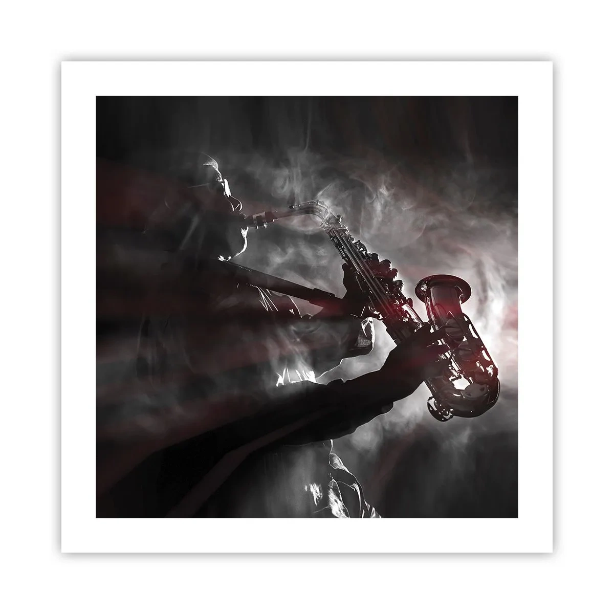 Affiche - Poster - Dans les brumes du jazz - 50x50 cm