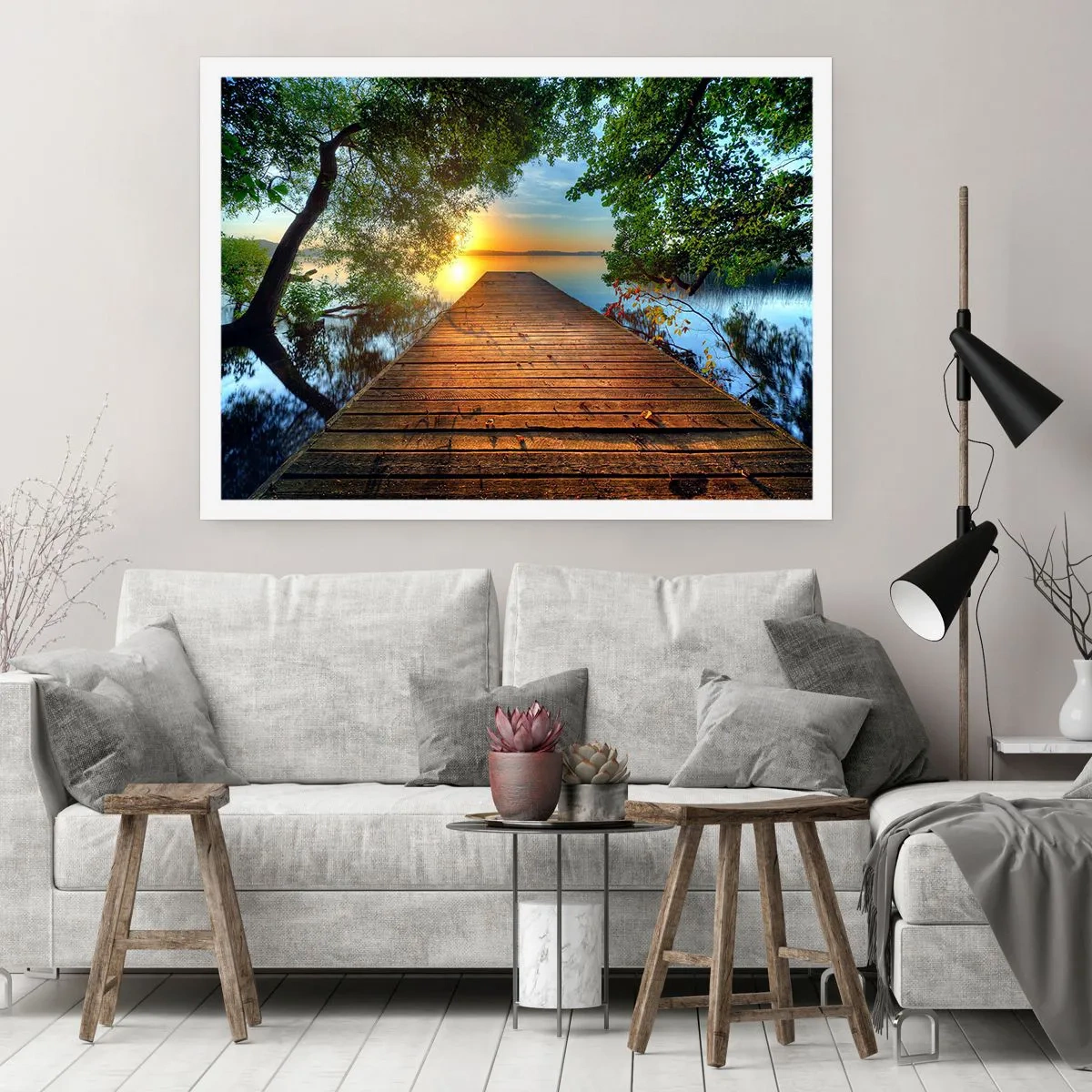 Affiche - Poster - Prenez votre temps, asseyez-vous - 40x30 cm