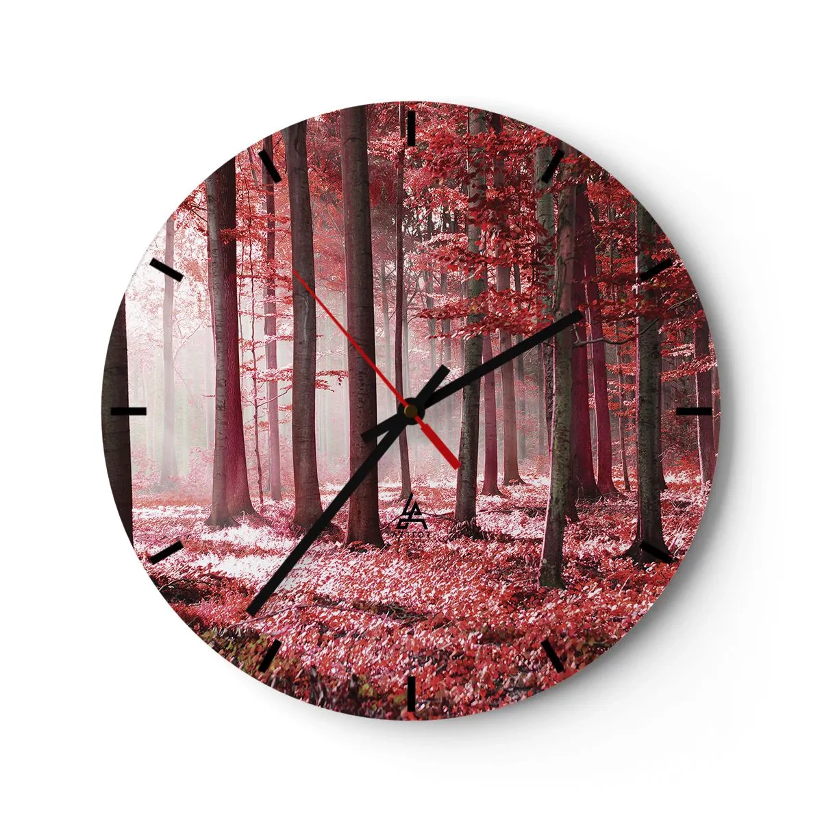 Horloge murale - Pendule murale - Le rouge est tout aussi beau - 40x40 cm