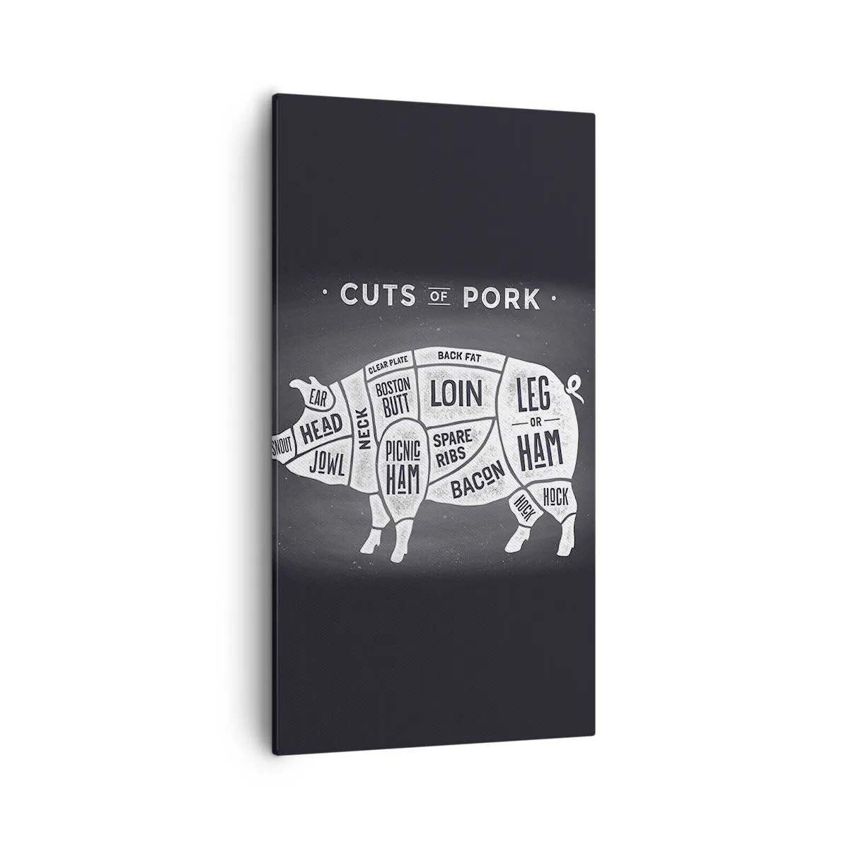 Impression sur toile - Image sur toile - L'art de la découpe - 55x100 cm