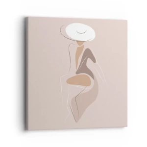 Impression sur toile - Image sur toile - Être une dame - 40x40 cm
