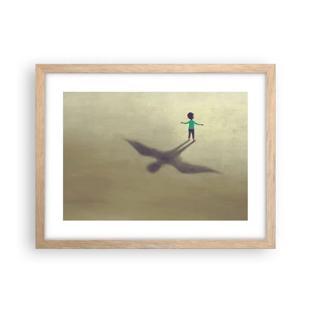 Affiche dans un chêne clair - Poster - Héros du futur - 40x30 cm