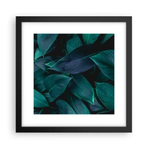 Affiche dans un cadre noir - Poster - le vert lui-même - 30x30 cm