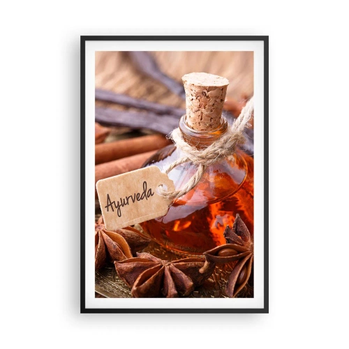Affiche dans un cadre noir - Poster - Vers l'unité du corps et de l'esprit - 61x91 cm