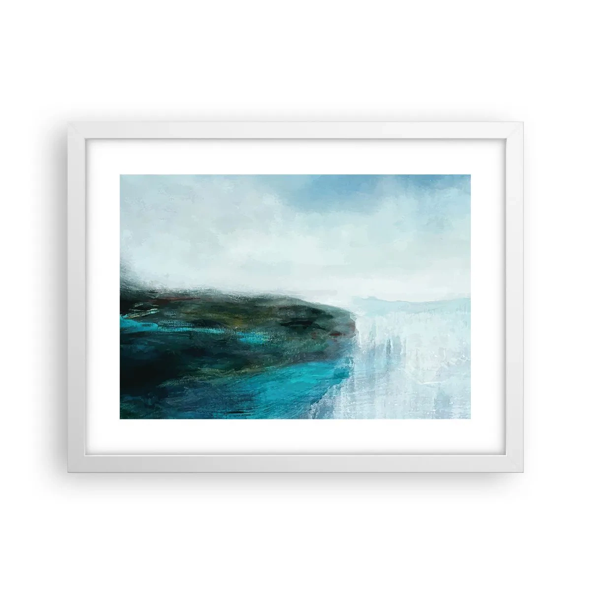 Affiche dans un cadre blanc - Poster - Abstraction nautique - 40x30 cm