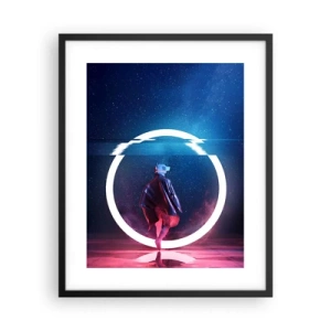 Affiche dans un cadre noir - Poster - Entre deux mondes - 40x50 cm