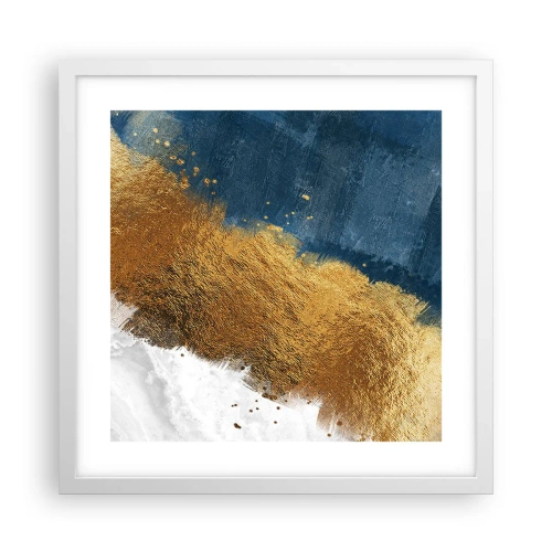 Affiche dans un cadre blanc - Poster - Les couleurs de l’été - 40x40 cm