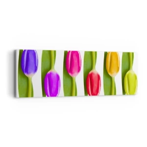 Impression sur toile - Image sur toile - Composition arc-en-ciel - 90x30 cm