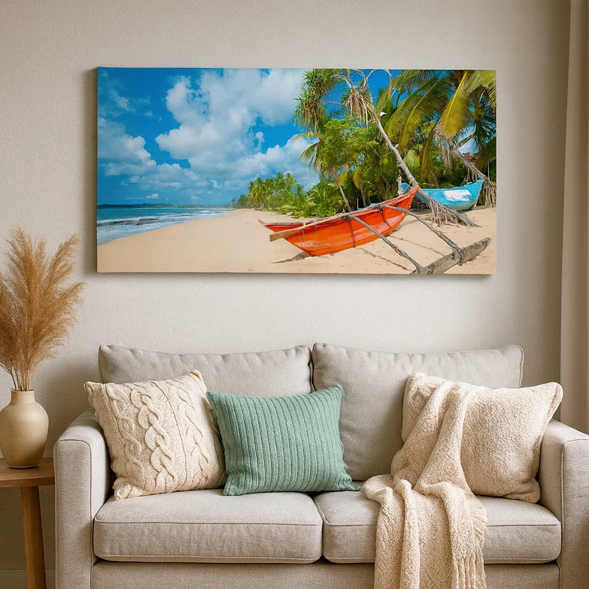 Impression sur toile - Image sur toile - Le charme des tropiques - 30x30 cm