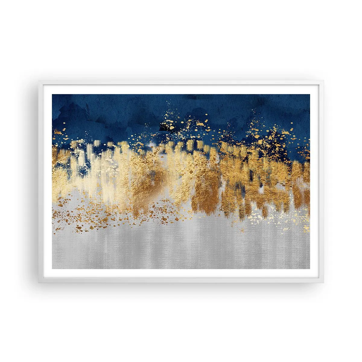 Affiche dans un cadre blanc - Poster - Une composition moderne et pétillante - 100x70 cm