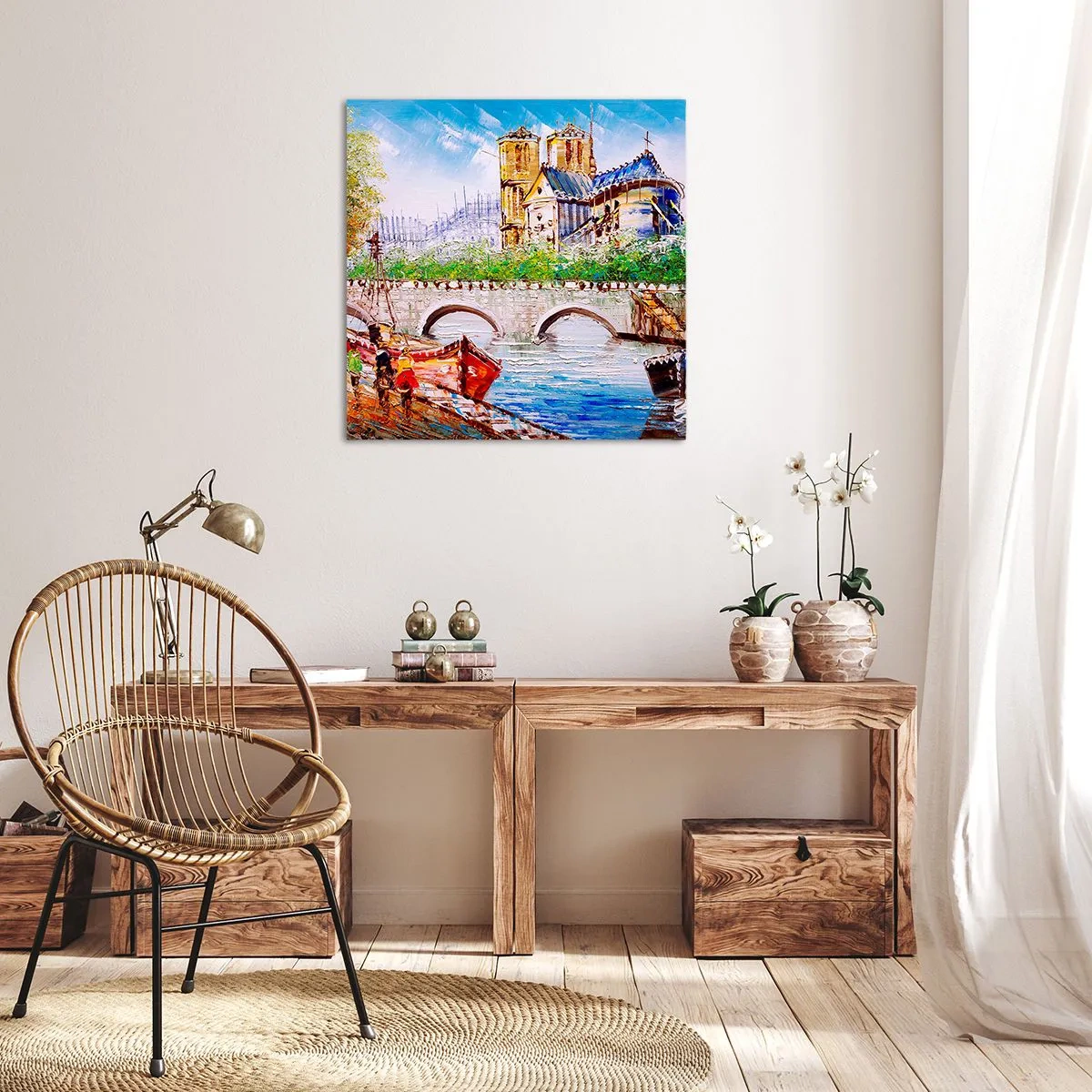 Impression sur toile - Image sur toile - Leur temps ne passe jamais - 70x70 cm