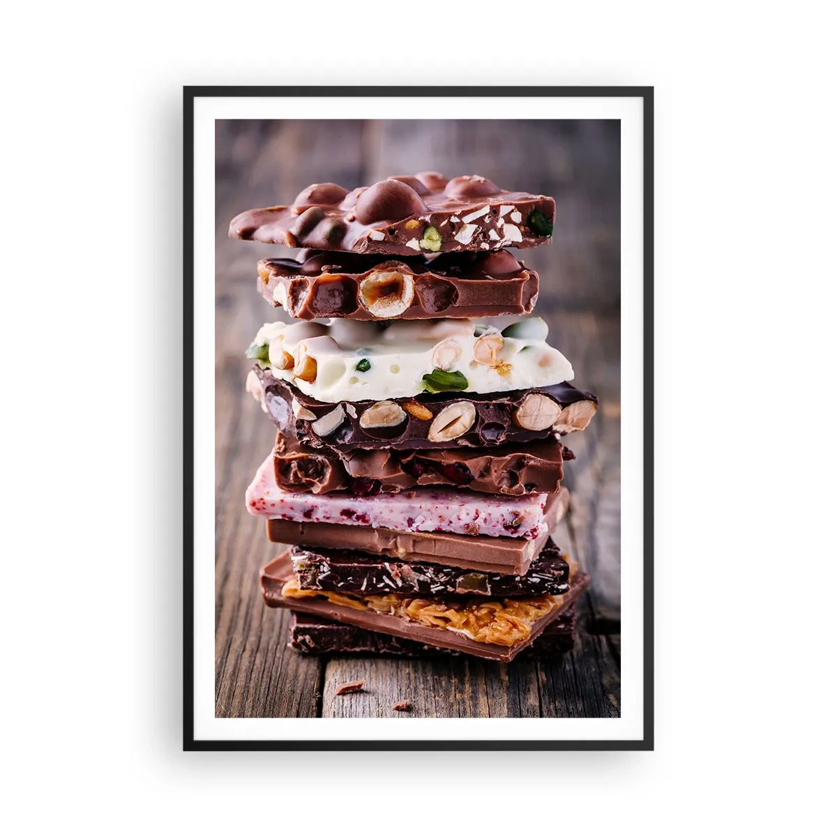 Affiche dans un cadre noir - Poster - Une perspective réjouissante - 70x100 cm