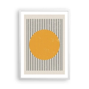 Affiche dans un cadre blanc - Poster - Le pouvoir de la simplicité - 50x70 cm