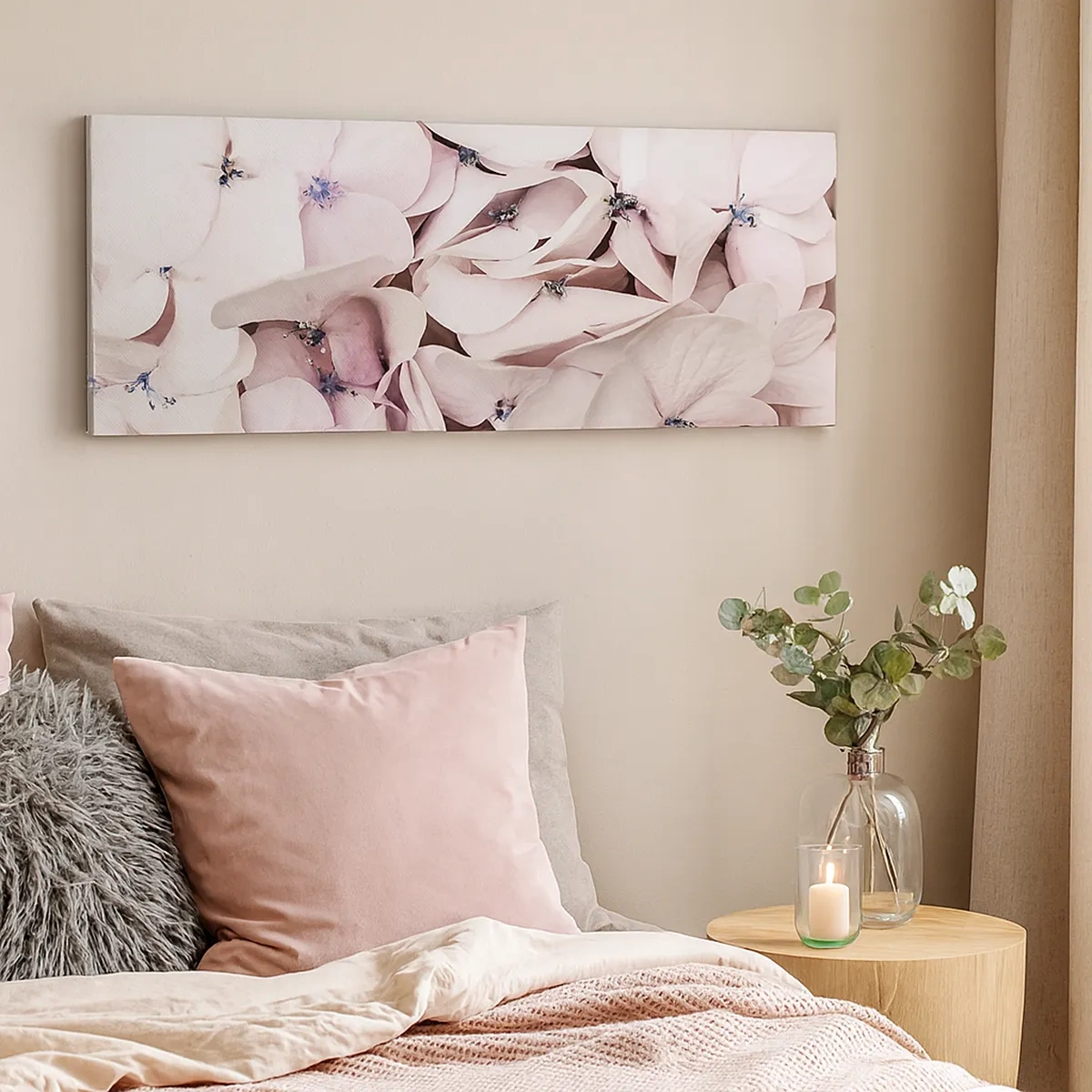 Impression sur toile - Image sur toile - Dans un flot de fleurs - 30x30 cm