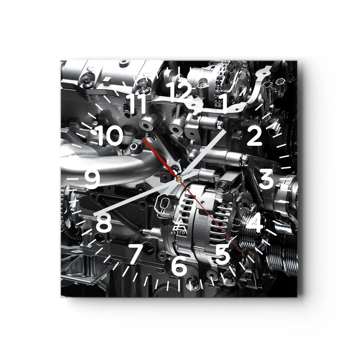 Horloge murale - Pendule murale - Acier, beau, fort - 30x30 cm