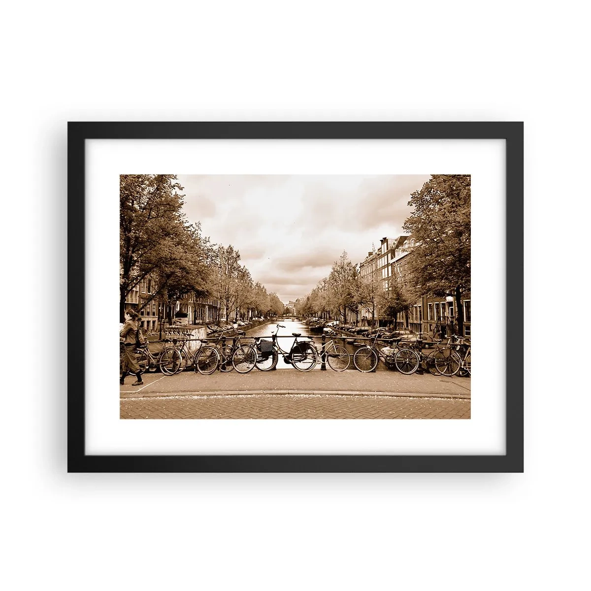 Affiche dans un cadre noir - Poster - Ambiance hollandaise - 40x30 cm