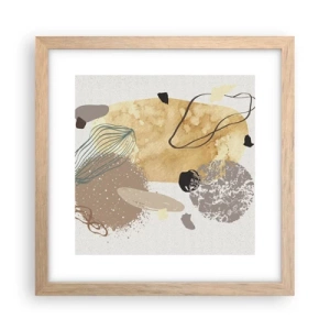 Affiche dans un chêne clair - Poster - Plumcologie appliquée - 30x30 cm