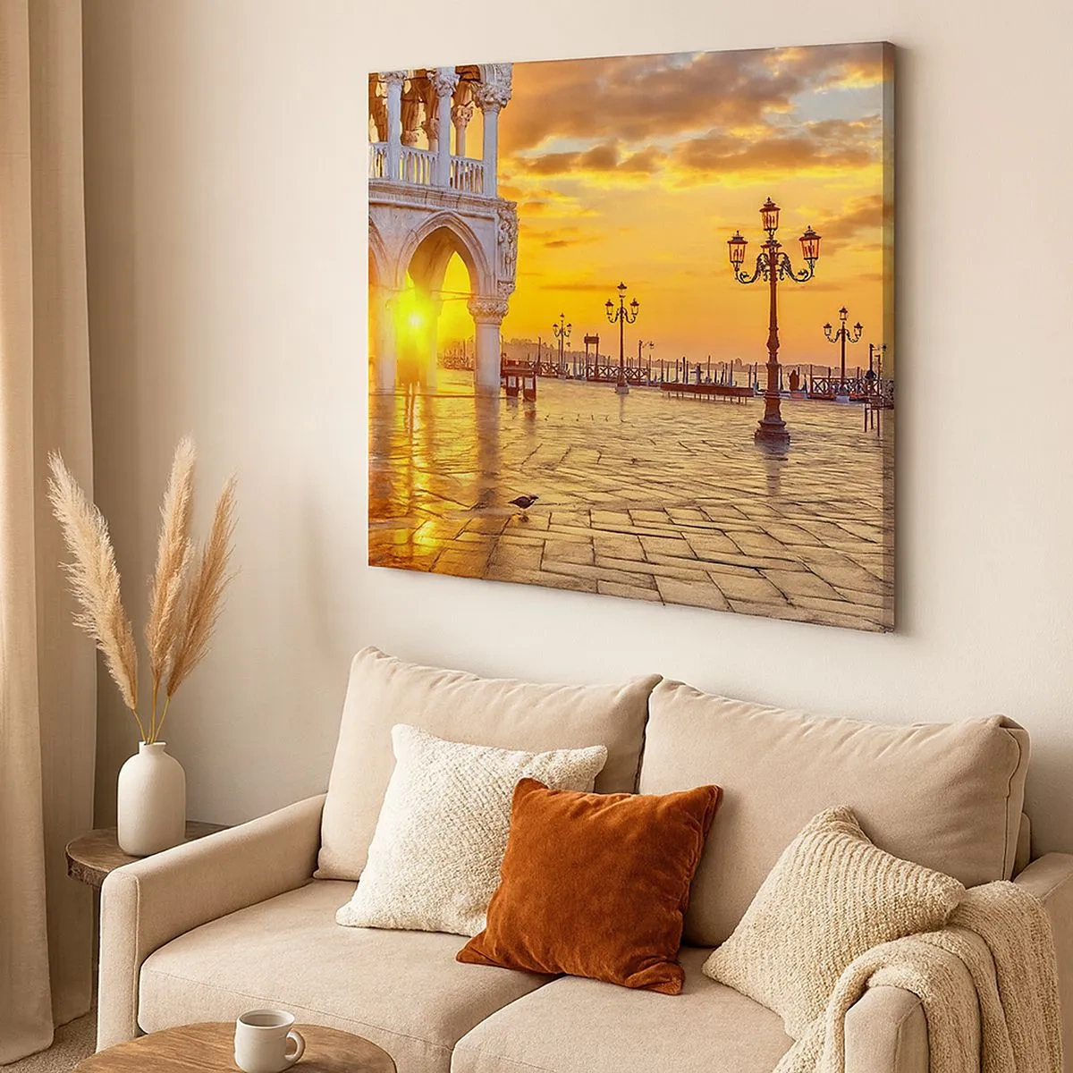 Impression sur toile - Image sur toile - Où est tout le monde? - 30x30 cm