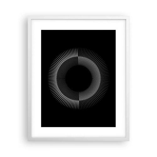 Affiche dans un cadre blanc - Poster - Soleil noir - 40x50 cm