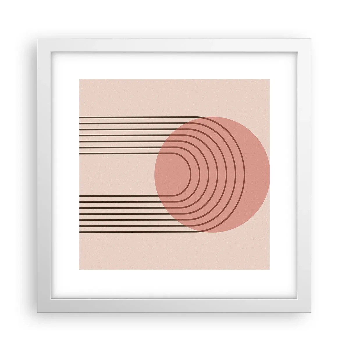 Affiche dans un cadre blanc - Poster - Attraction irrésistible - 30x30 cm