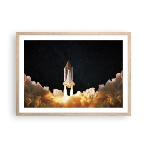 Affiche dans un chêne clair - Poster - Ad astra! - 70x50 cm