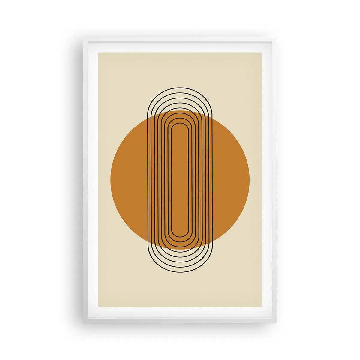 Affiche dans un cadre blanc - Poster - Plan idéal - 61x91 cm