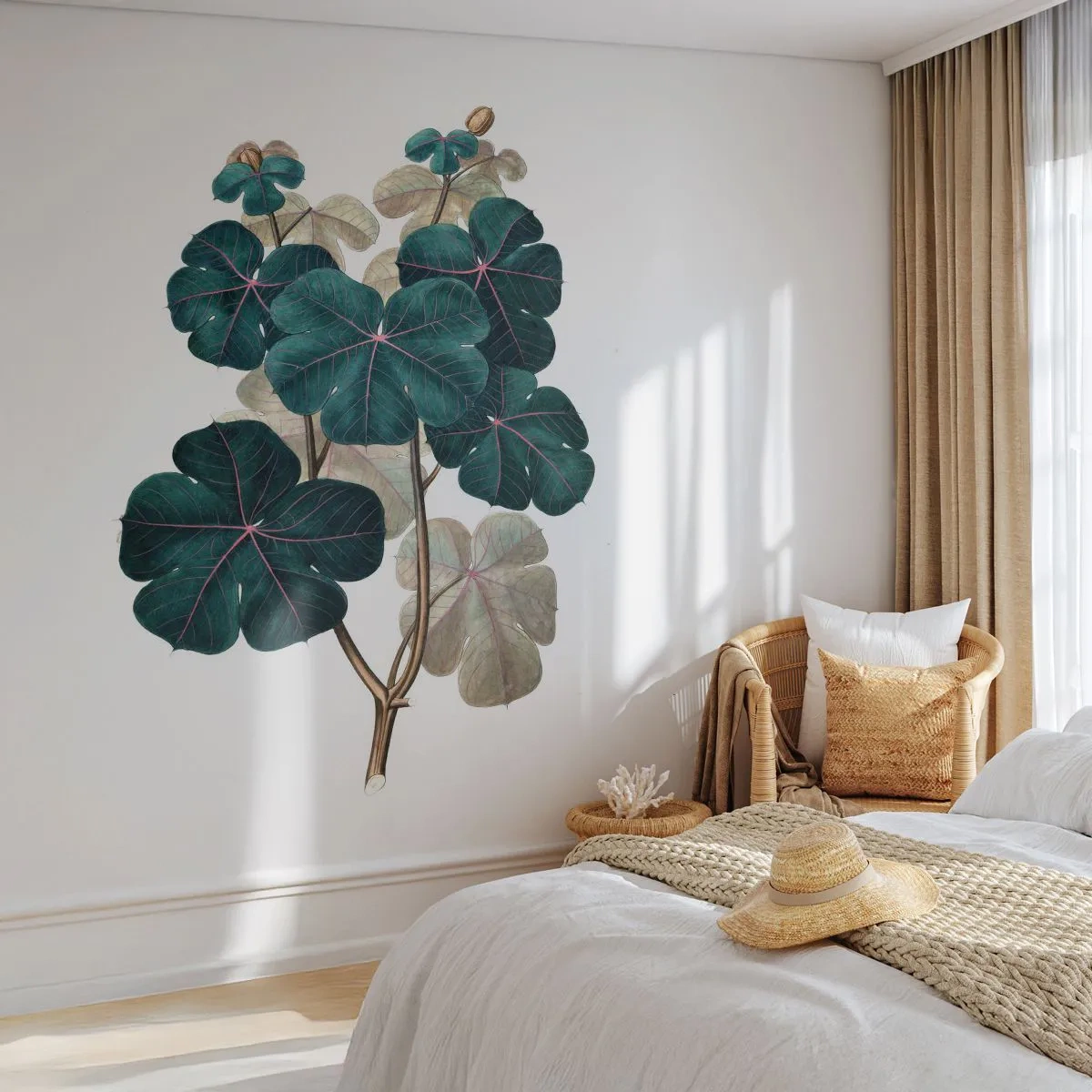Papier Peint Photo Premium Canvas - De l'ancien herbier - Usine, Feuilles, Botanique - 250x175 cm