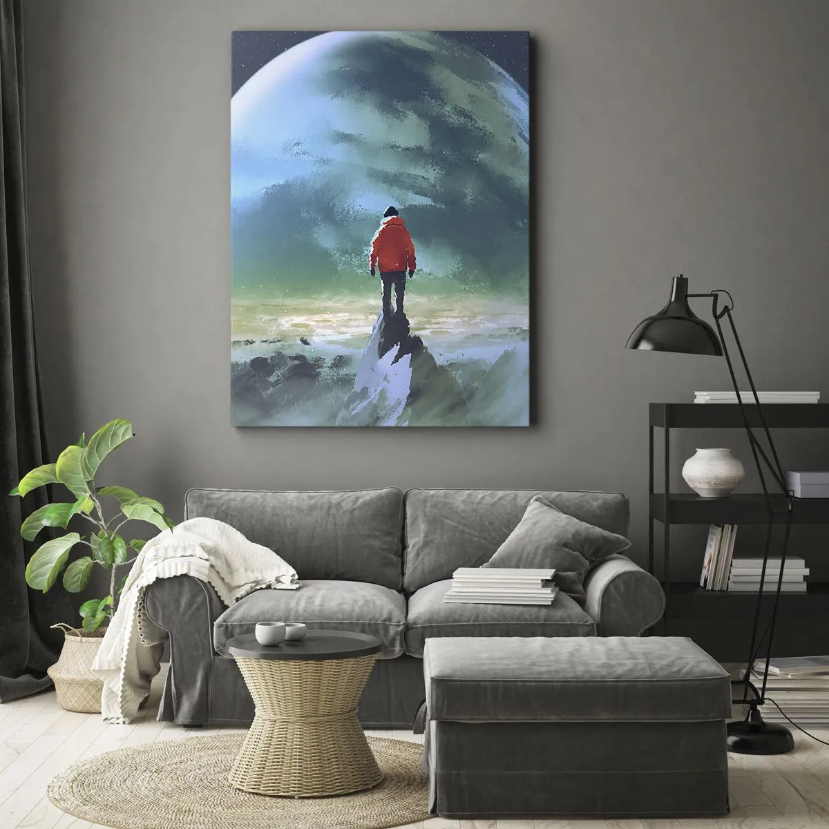 Impression sur toile - Image sur toile - Explorateur de la nouvelle terre - 45x80 cm