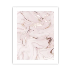 Affiche - Poster - Dans un châle rose - 40x50 cm