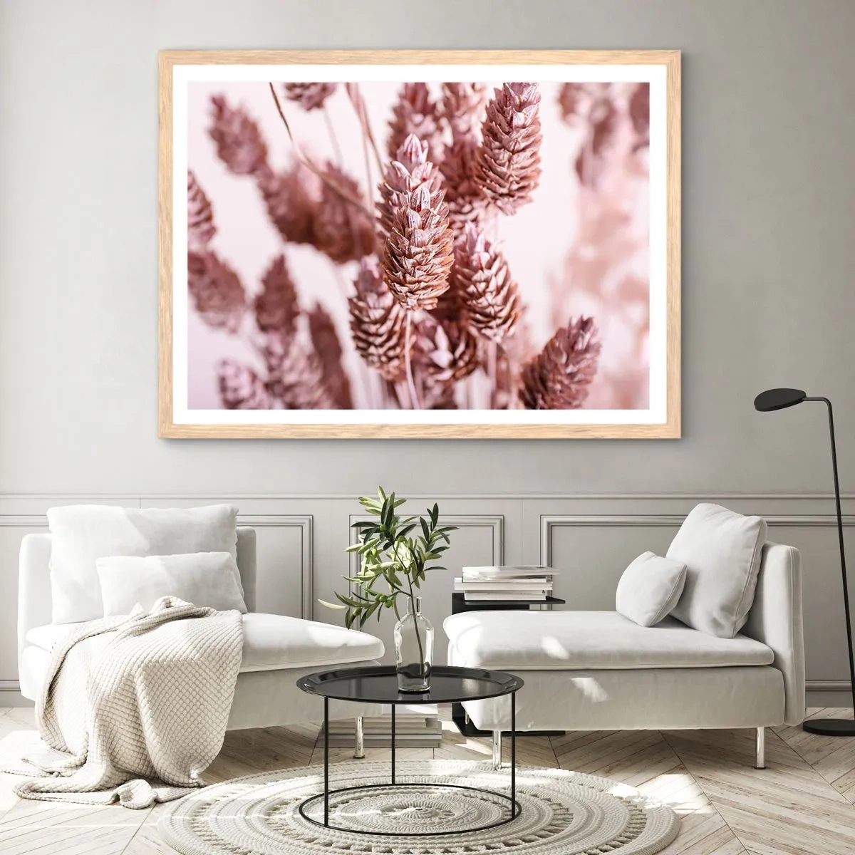 Affiche dans un chêne clair - Poster - Apparemment discret - 50x40 cm