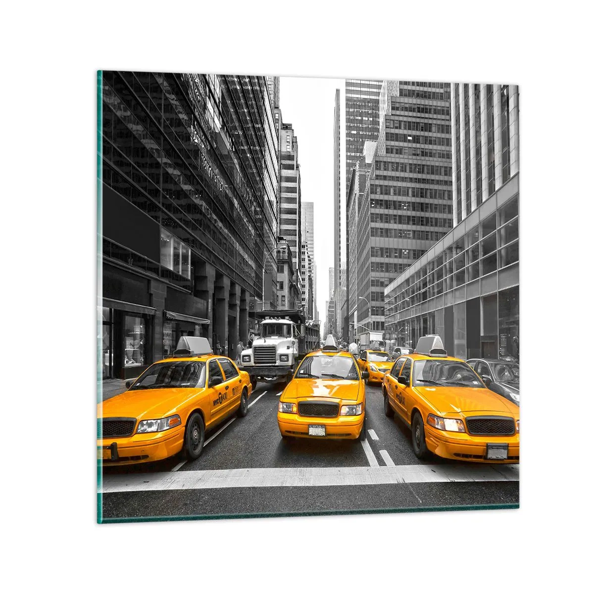 Impression sur verre - Image sur verre - C'est nous qui colorons la ville - 60x60 cm